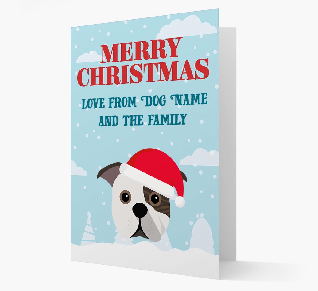 Love From the Family: Personalized {breedFullName} Christmas Card