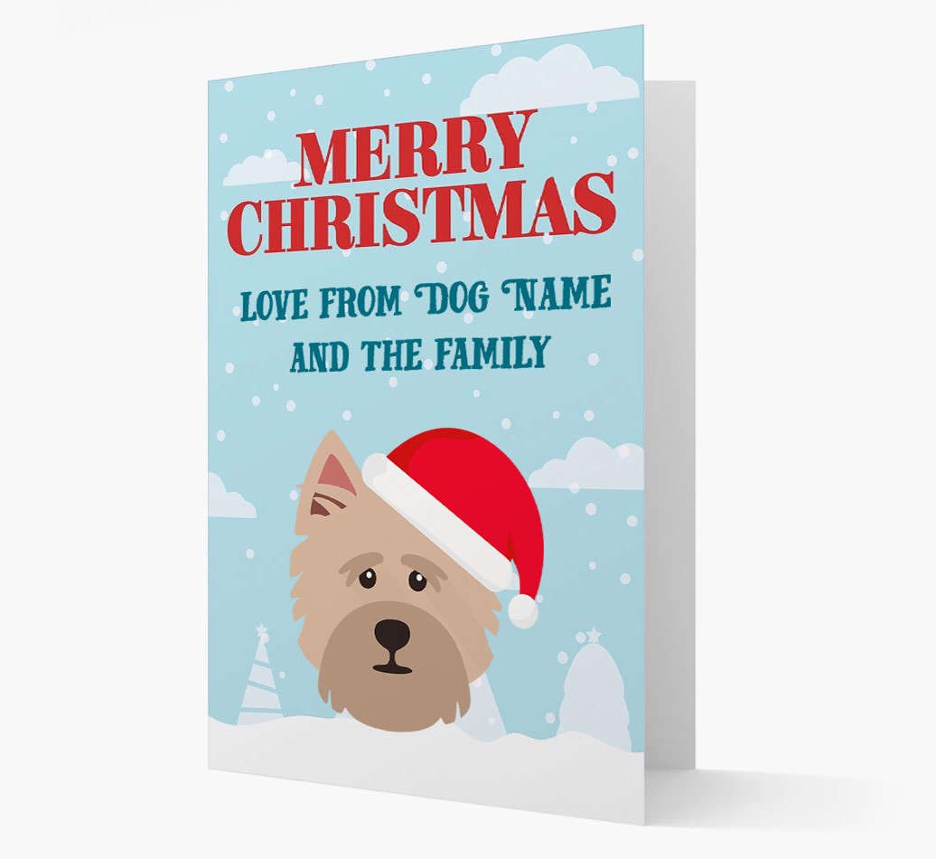 Love From the Family: Personalized {breedFullName} Christmas Card