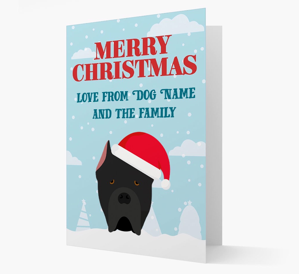Love From the Family: Personalized {breedFullName} Christmas Card