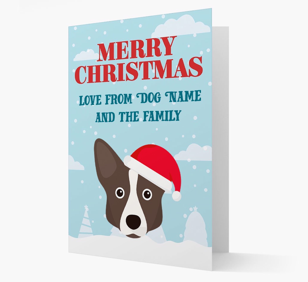 Love From the Family: Personalised {breedFullName} Christmas Card