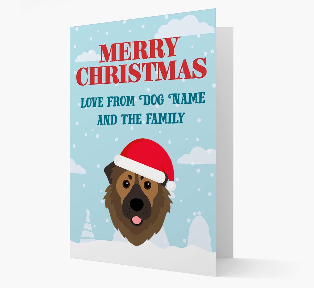 Love From the Family: Personalised {breedFullName} Christmas Card