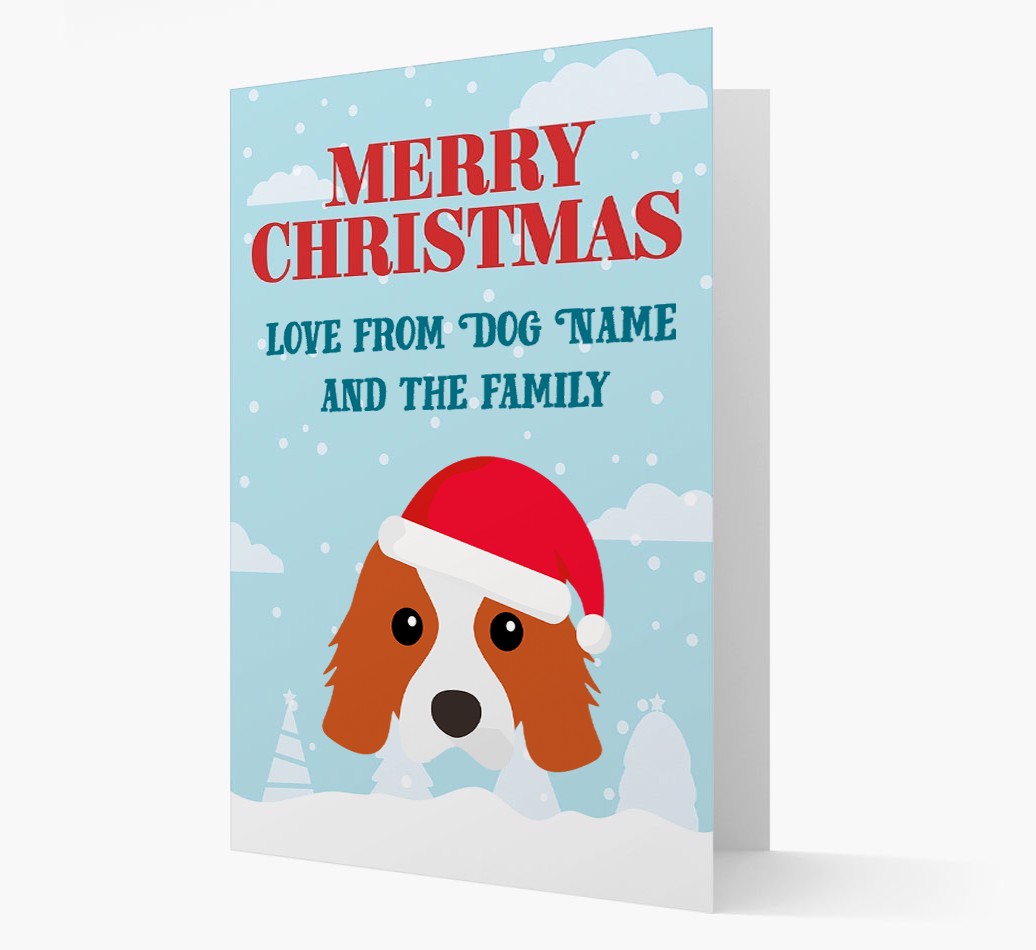 Love From the Family: Personalized {breedFullName} Christmas Card