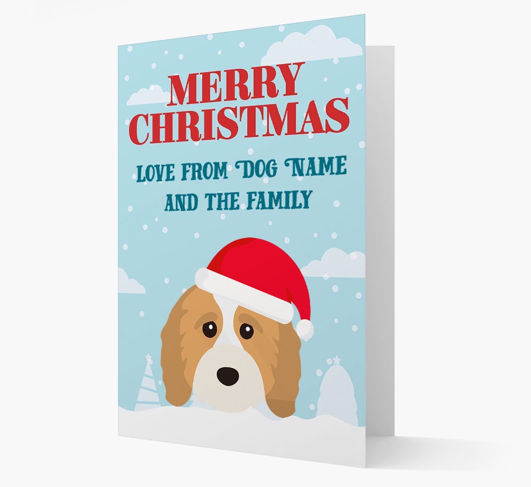 Love From the Family: Personalized {breedFullName} Christmas Card
