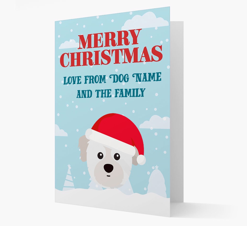 Love From the Family: Personalised {breedFullName} Christmas Card