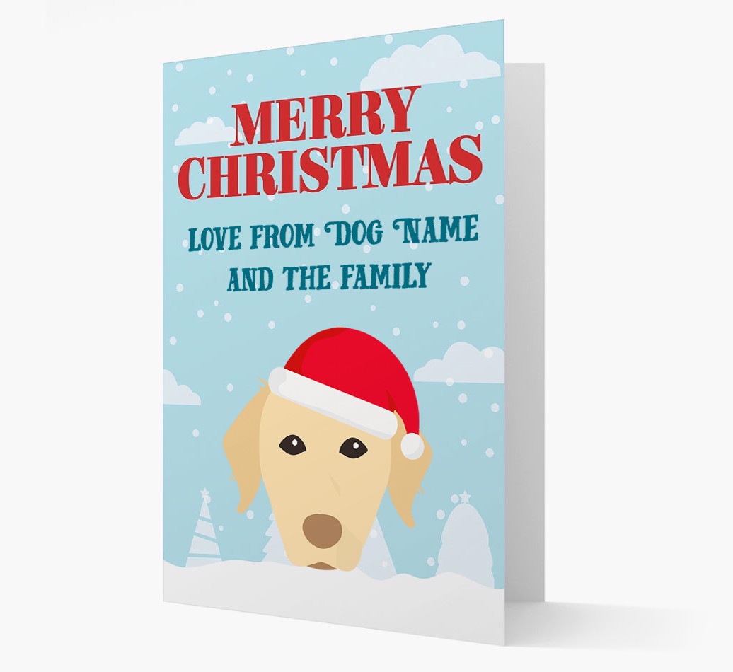 Love From the Family: Personalised {breedFullName} Christmas Card