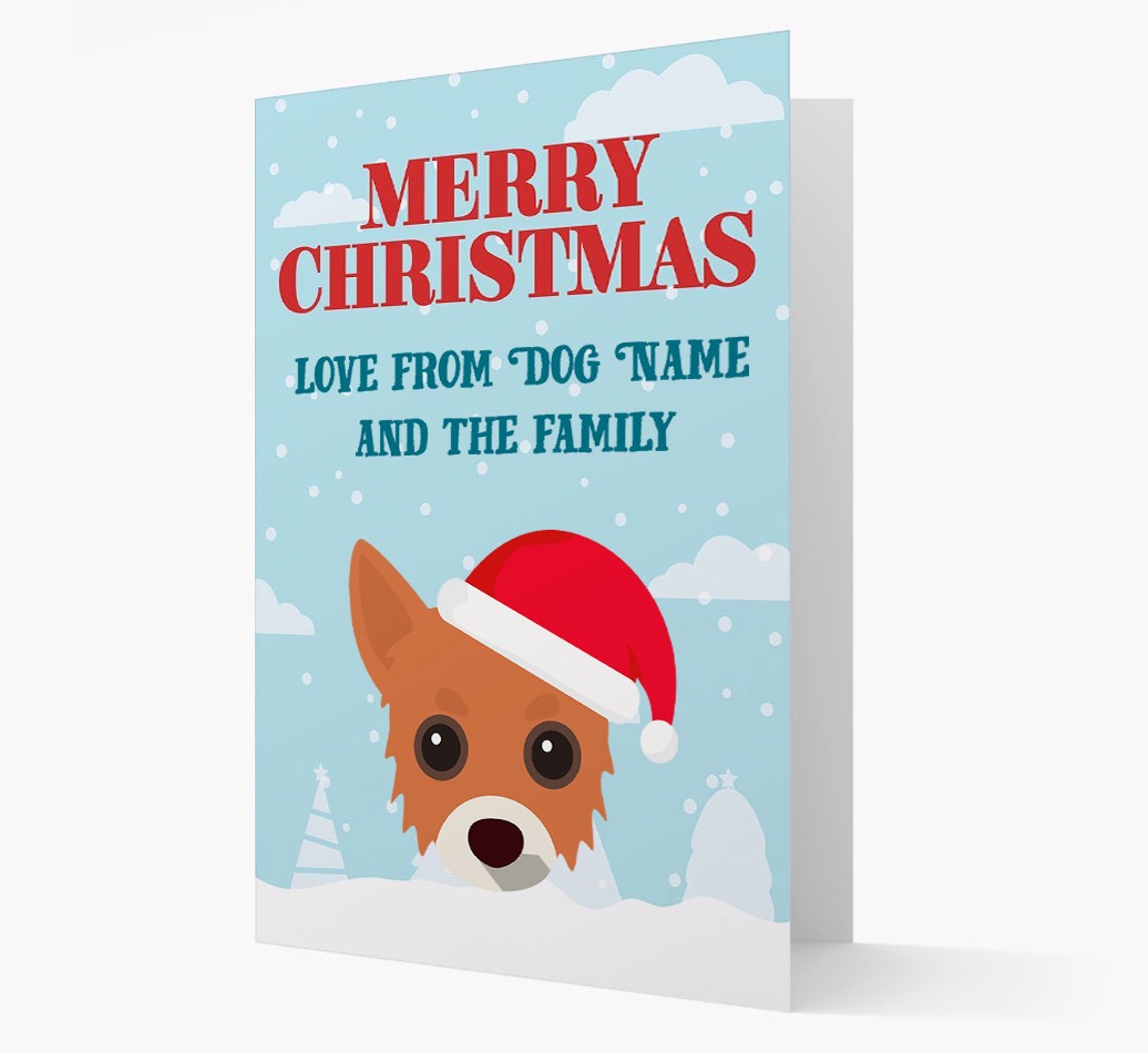 Love From the Family: Personalised {breedFullName} Christmas Card
