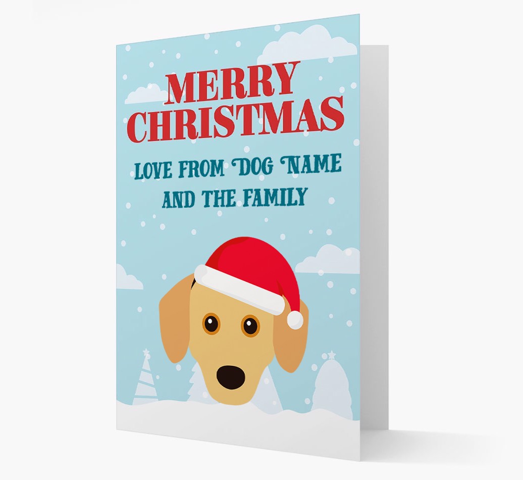 Love From the Family: Personalised {breedFullName} Christmas Card