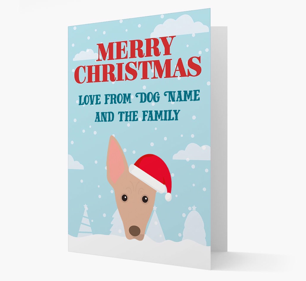 Love From the Family: Personalized {breedFullName} Christmas Card