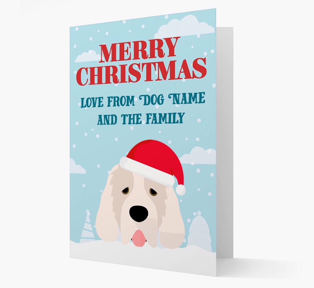 Love From the Family: Personalized {breedFullName} Christmas Card