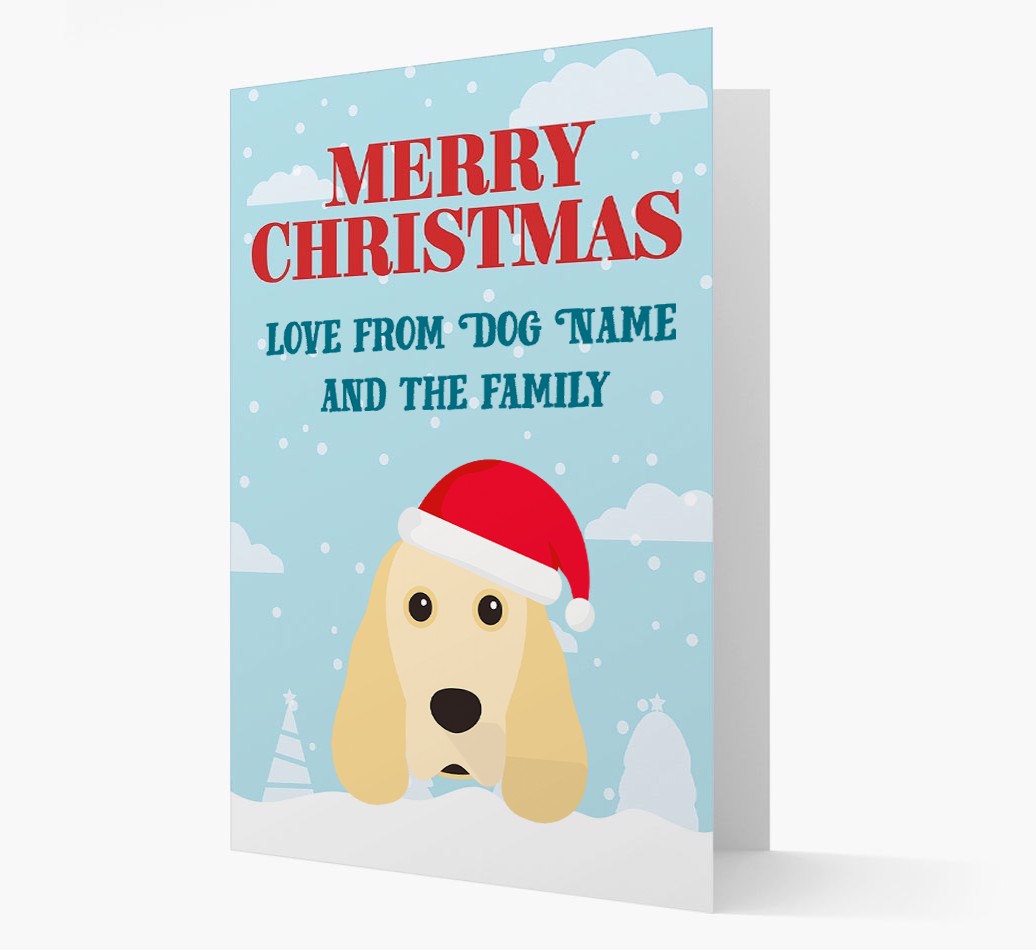 Love From the Family: Personalised {breedFullName} Christmas Card