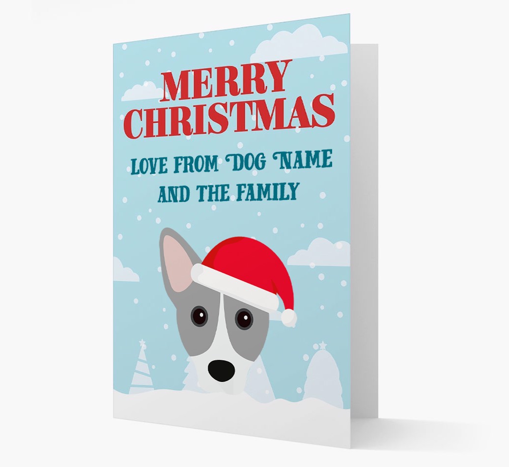 Love From the Family: Personalized {breedFullName} Christmas Card