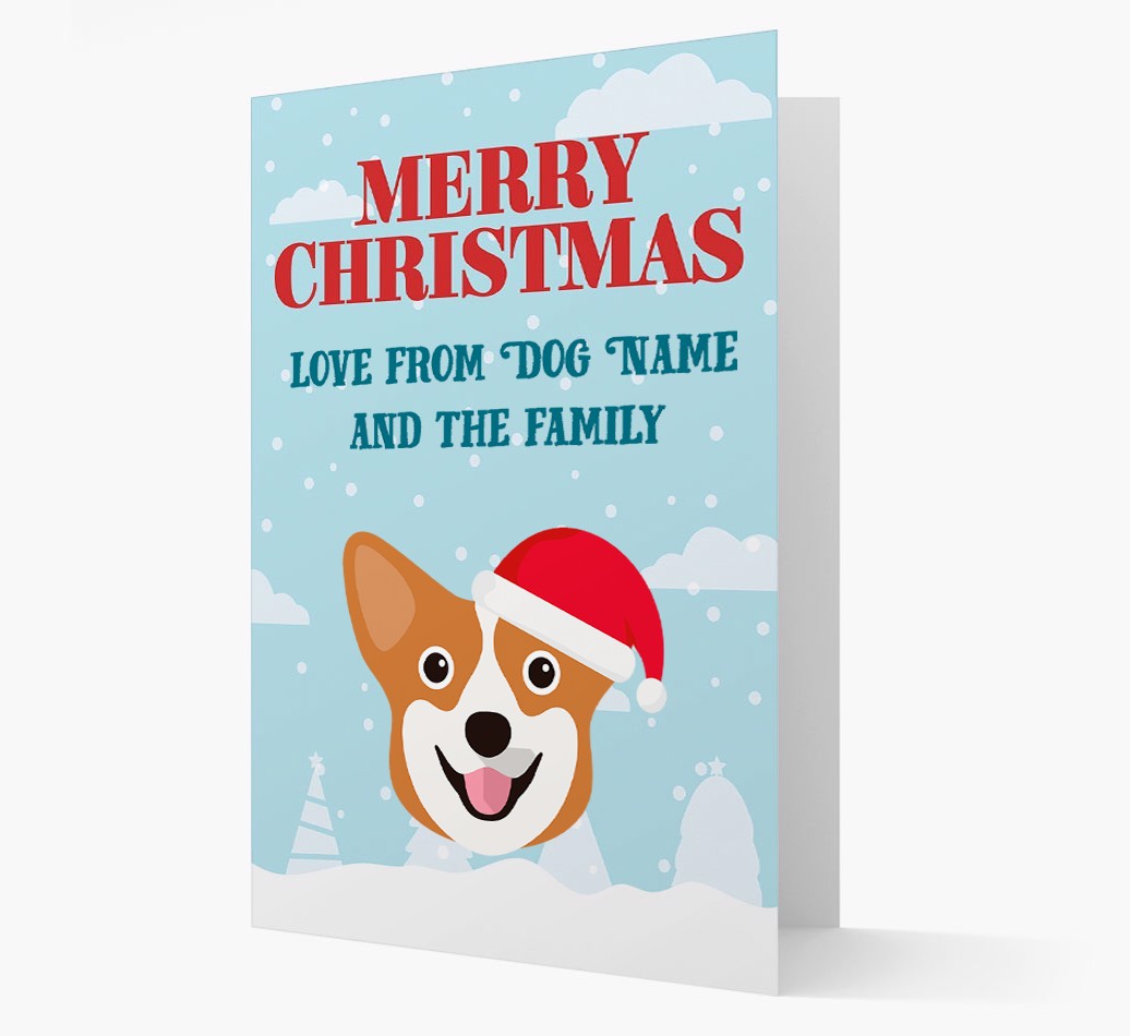 Love From the Family: Personalized {breedFullName} Christmas Card