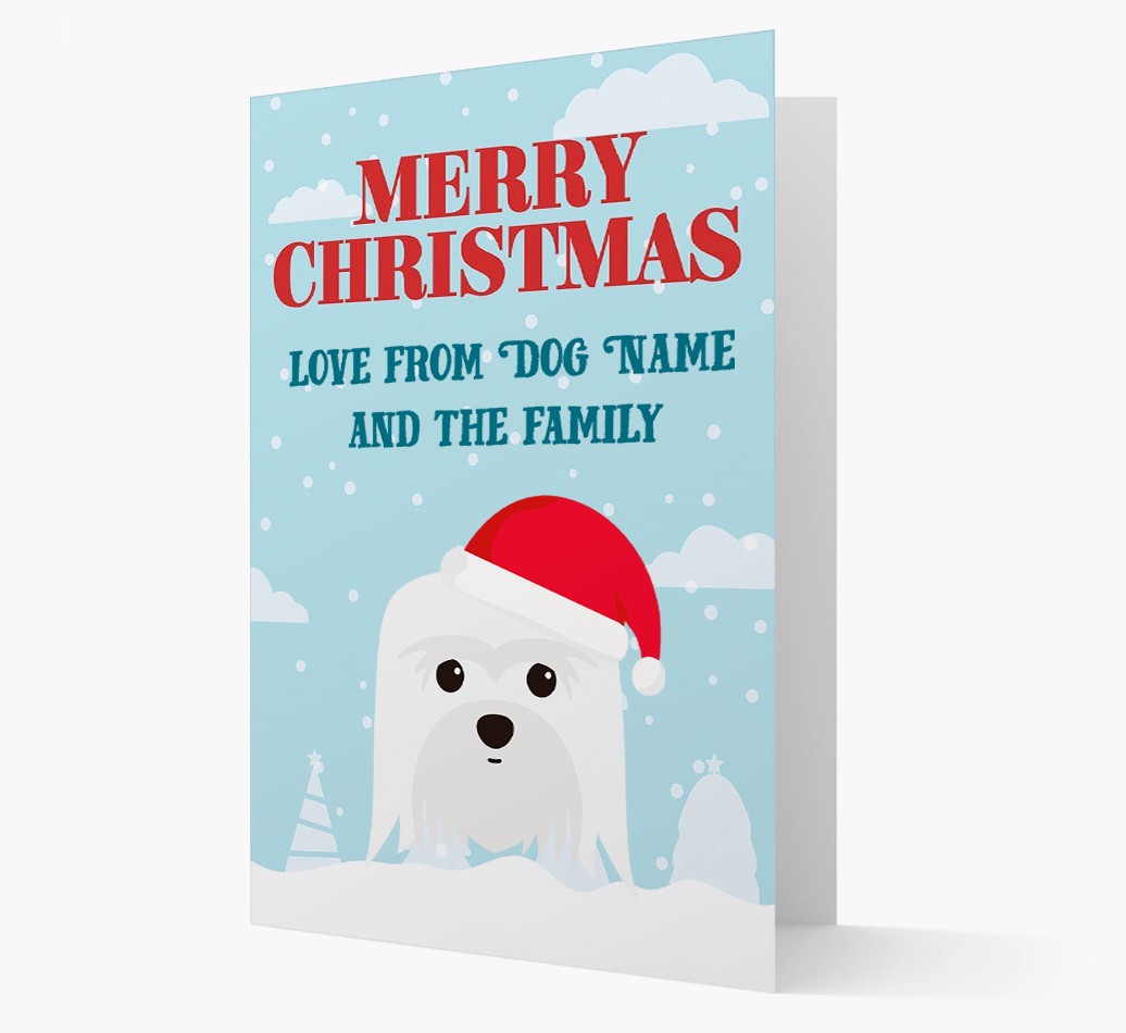 Love From the Family: Personalised {breedFullName} Christmas Card