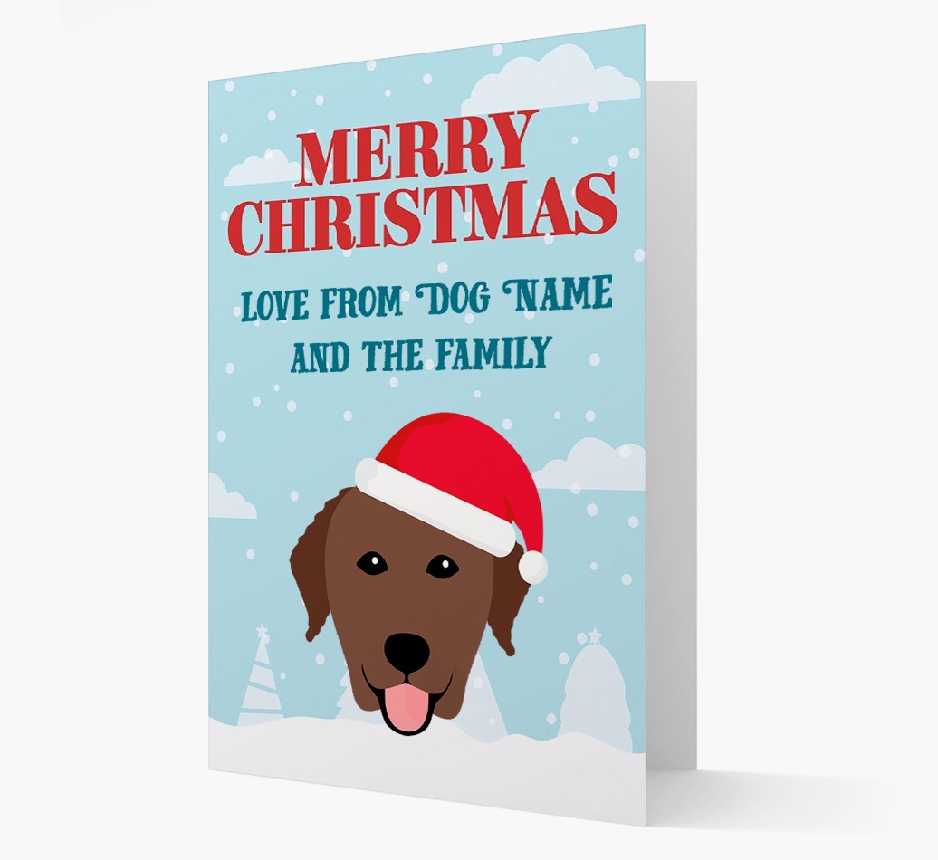 Love From the Family: Personalized {breedFullName} Christmas Card