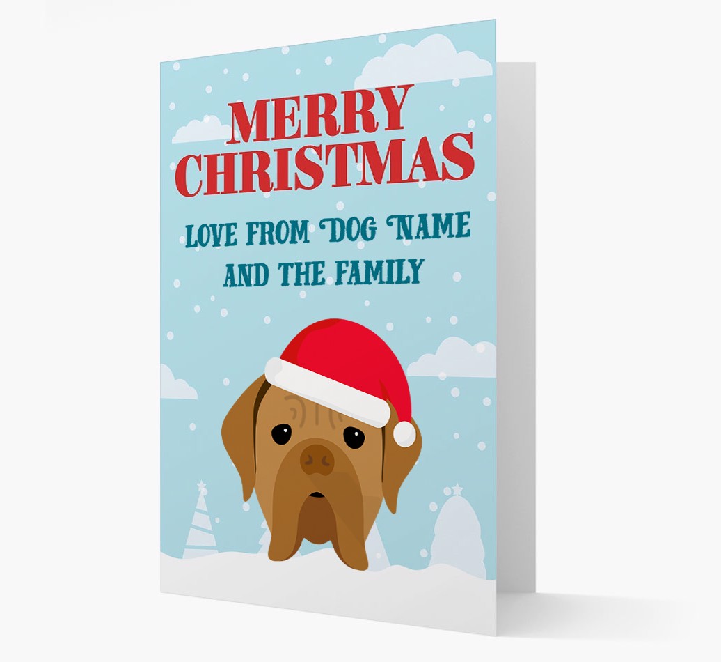 Love From the Family: Personalised {breedFullName} Christmas Card