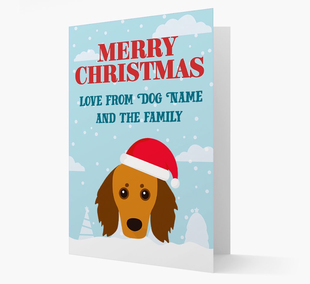Love From the Family: Personalised {breedFullName} Christmas Card