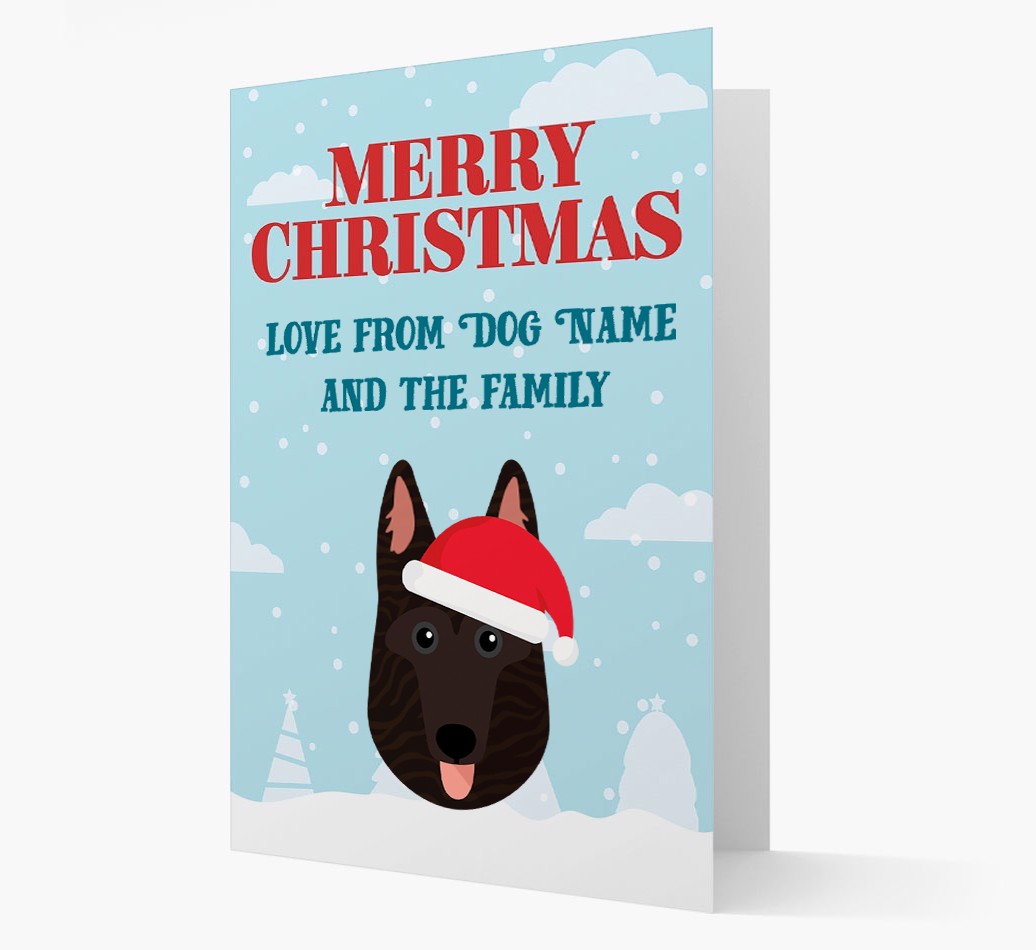 Love From the Family: Personalized {breedFullName} Christmas Card