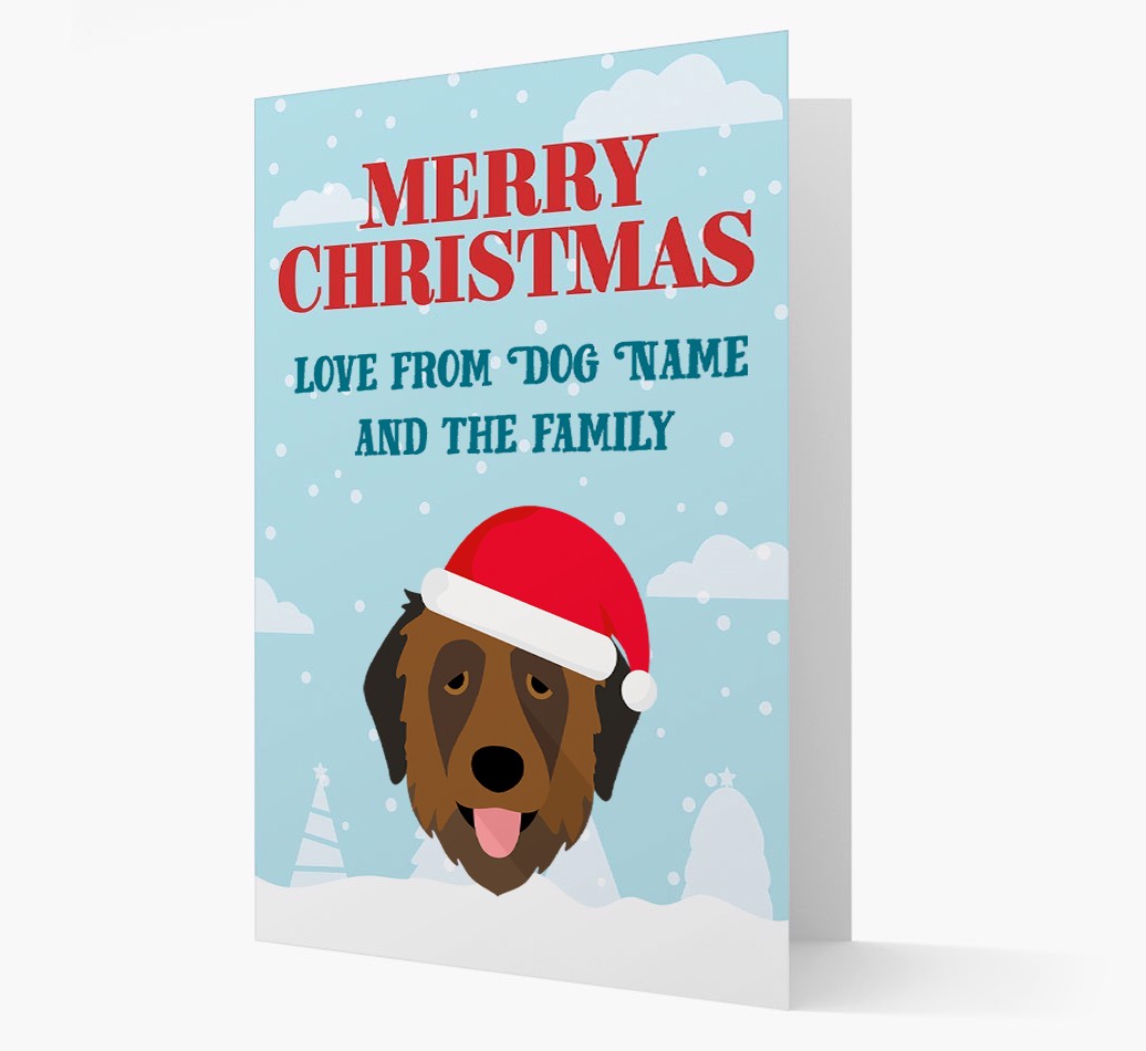 Love From the Family: Personalised {breedFullName} Christmas Card