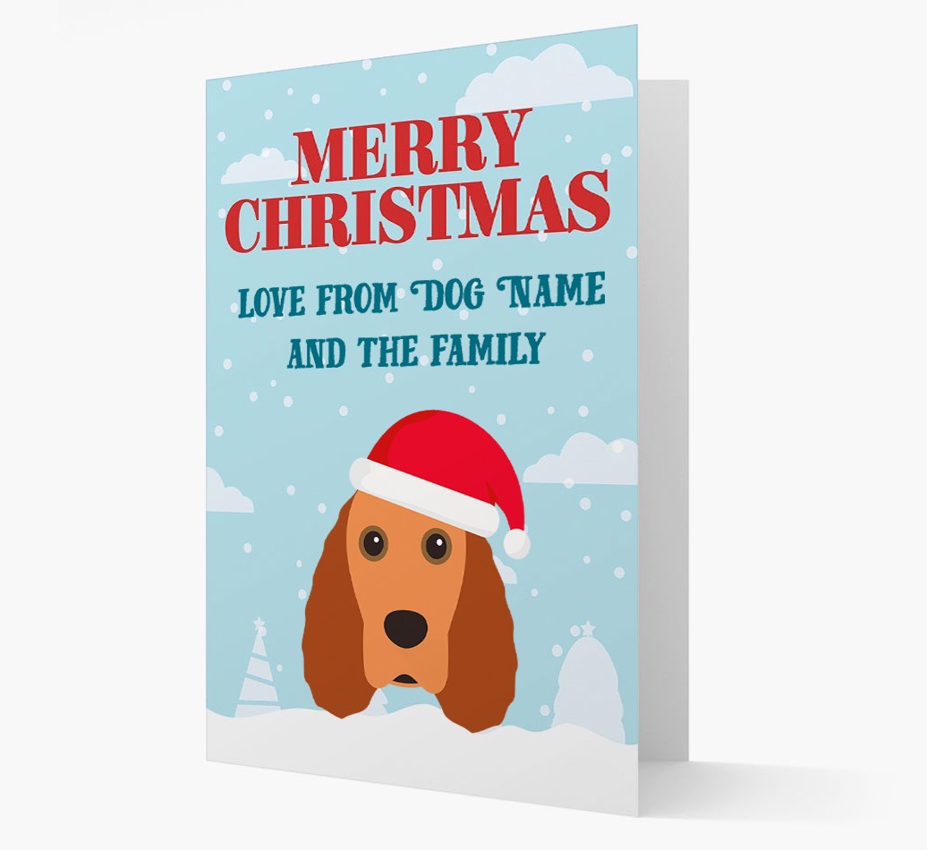 Love From the Family: Personalized {breedFullName} Christmas Card