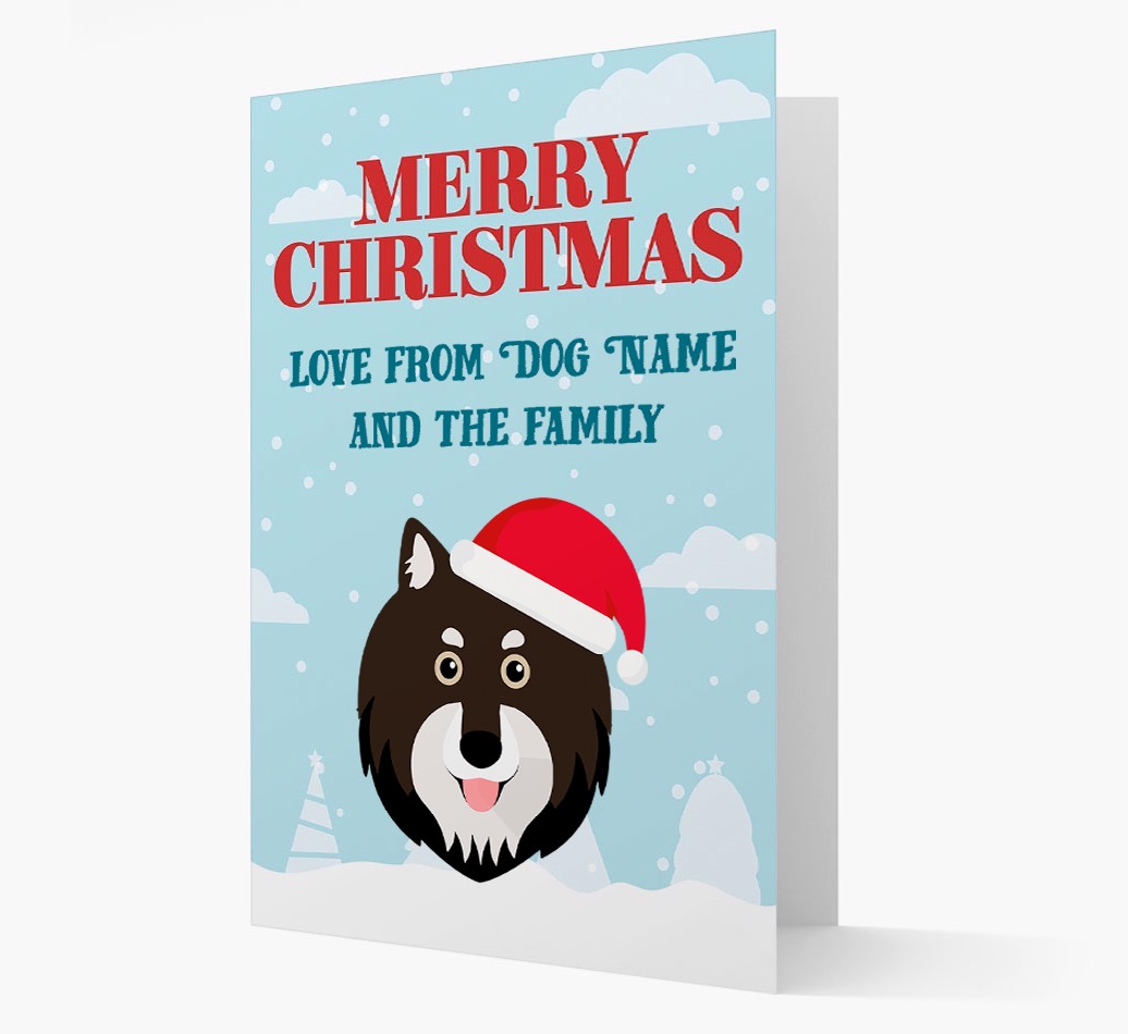 Love From the Family: Personalized {breedFullName} Christmas Card