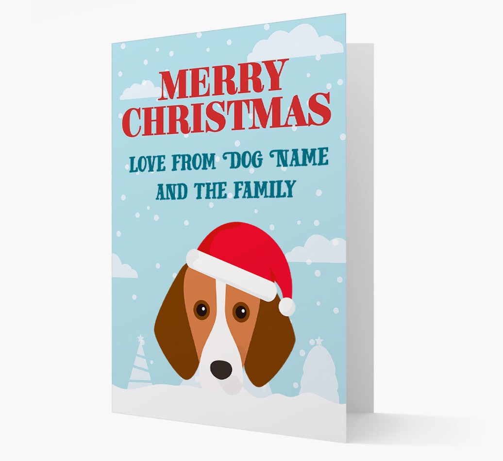 Love From the Family: Personalized {breedFullName} Christmas Card