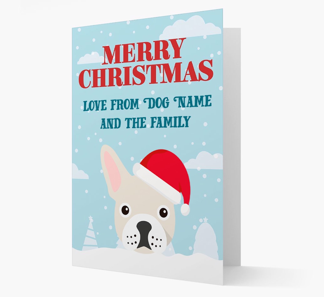 Love From the Family: Personalized {breedFullName} Christmas Card