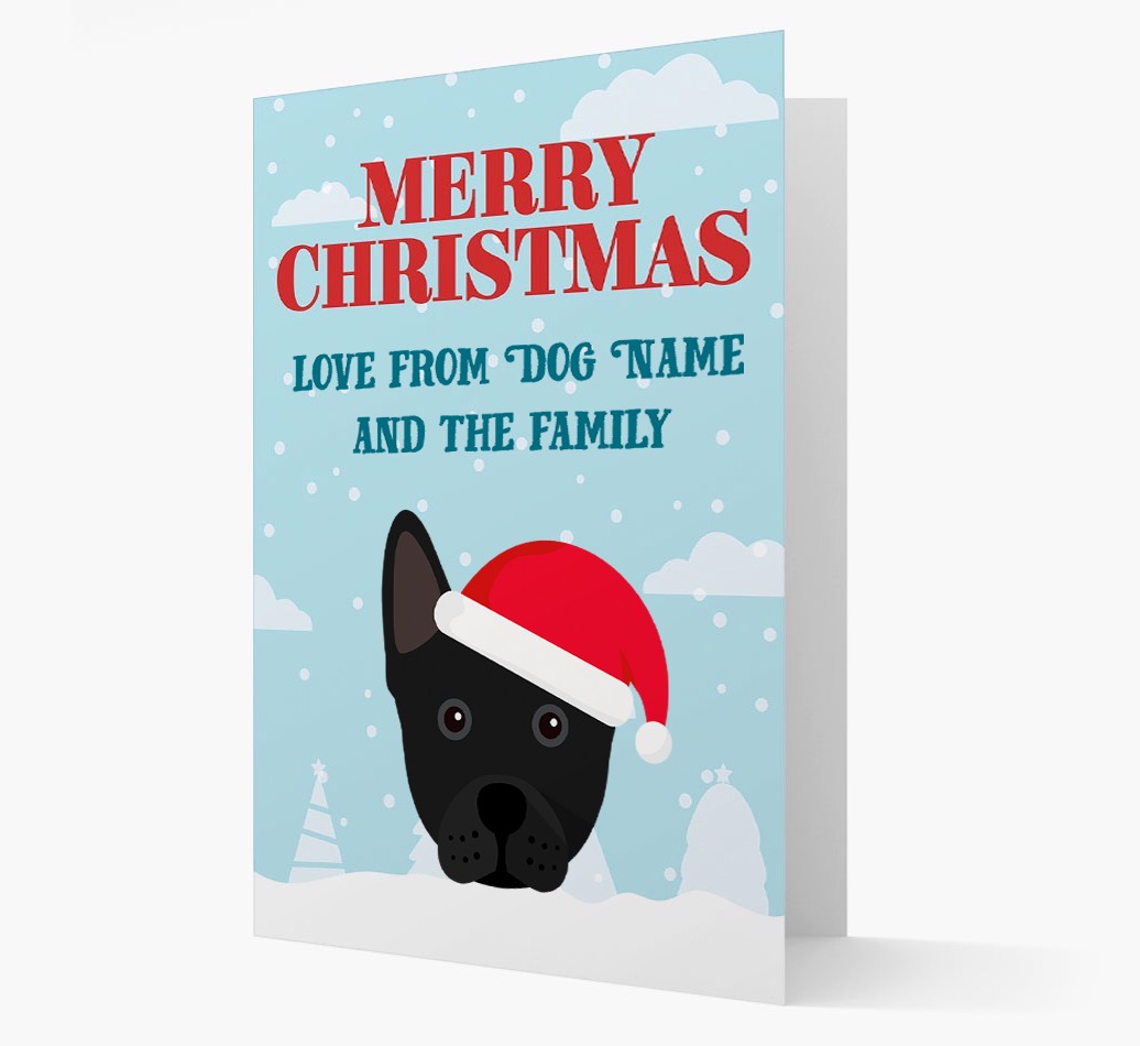 Love From the Family: Personalized {breedFullName} Christmas Card