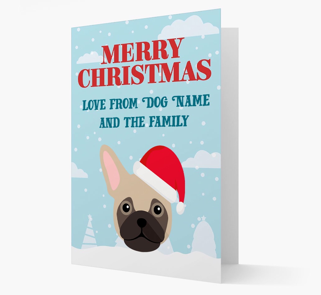 Love From the Family: Personalised {breedFullName} Christmas Card