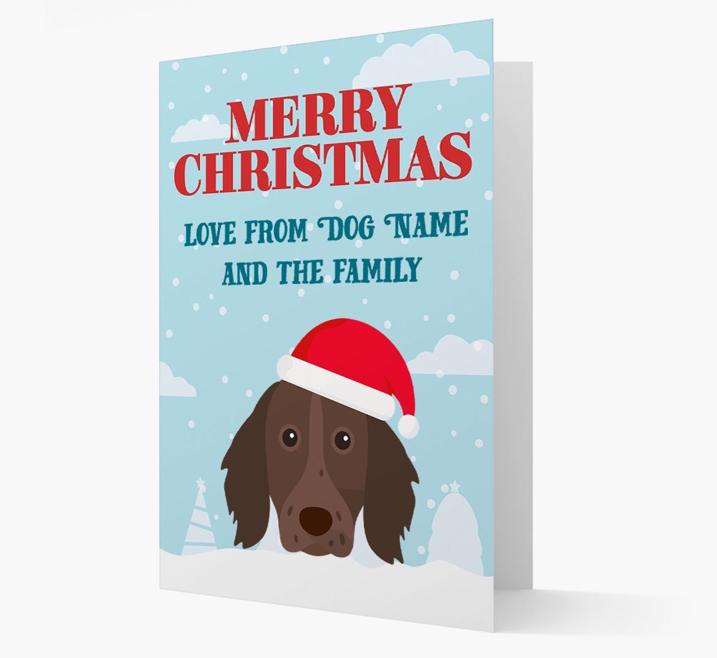 Love From the Family: Personalized {breedFullName} Christmas Card