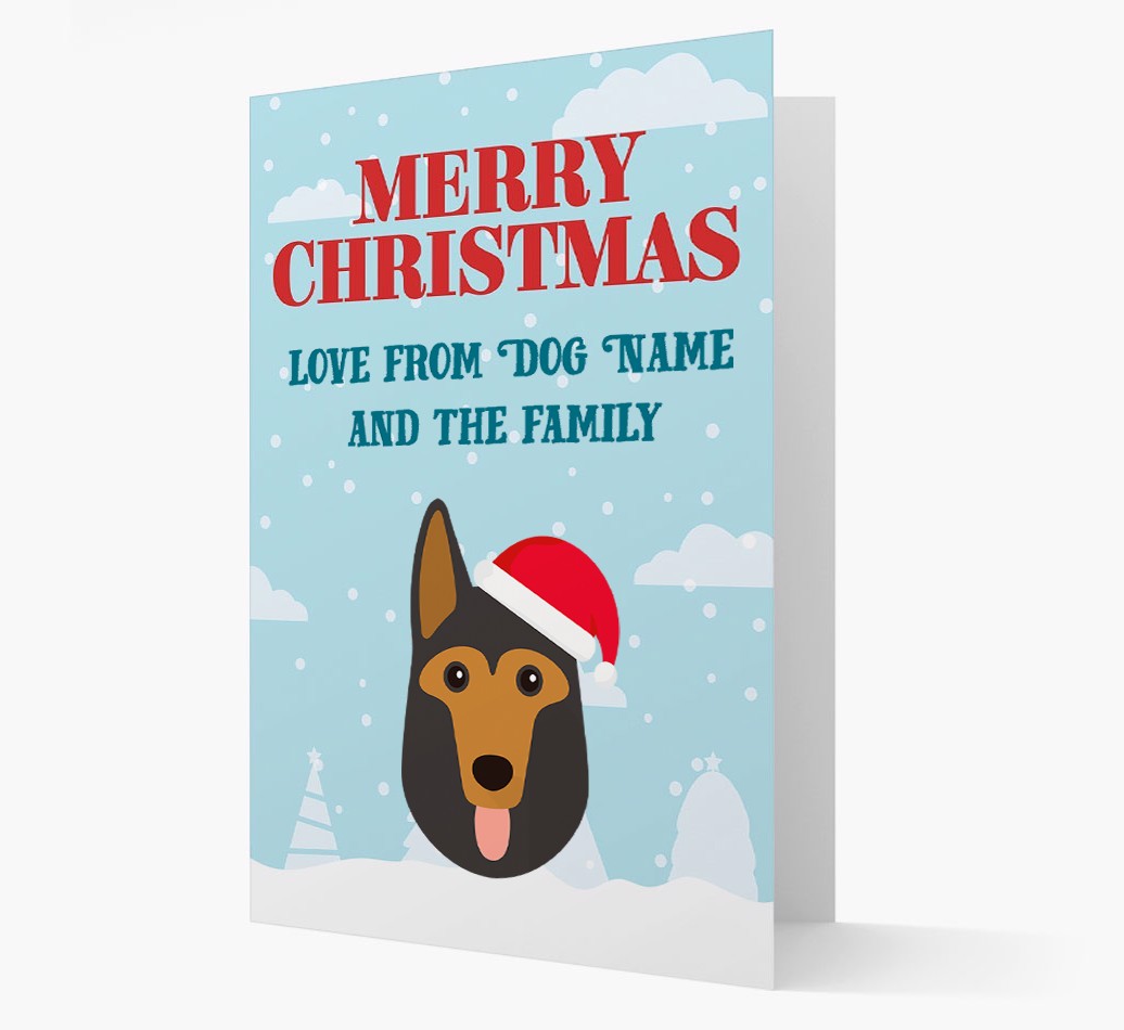 Love From the Family: Personalised {breedFullName} Christmas Card