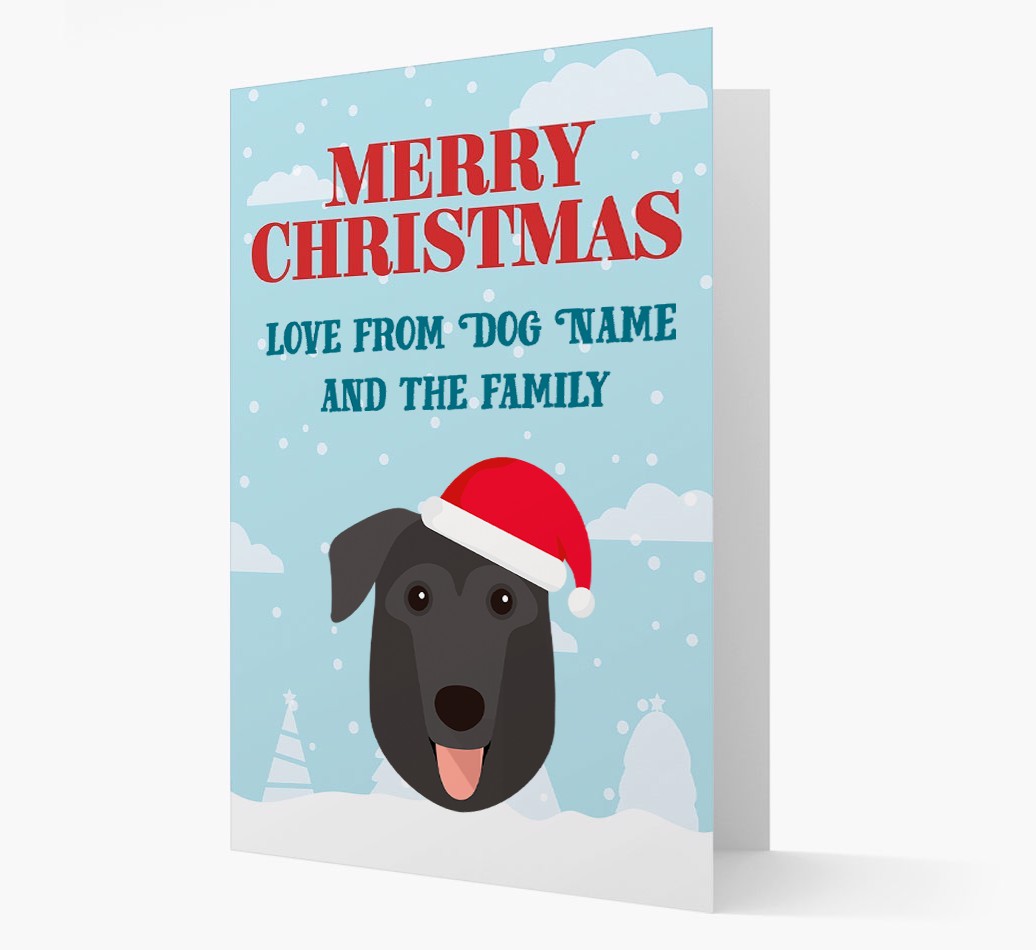 Love From the Family: Personalized {breedFullName} Christmas Card