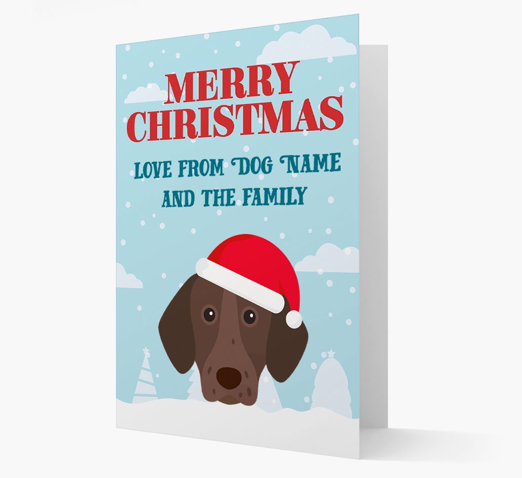 Love From the Family: Personalized {breedFullName} Christmas Card