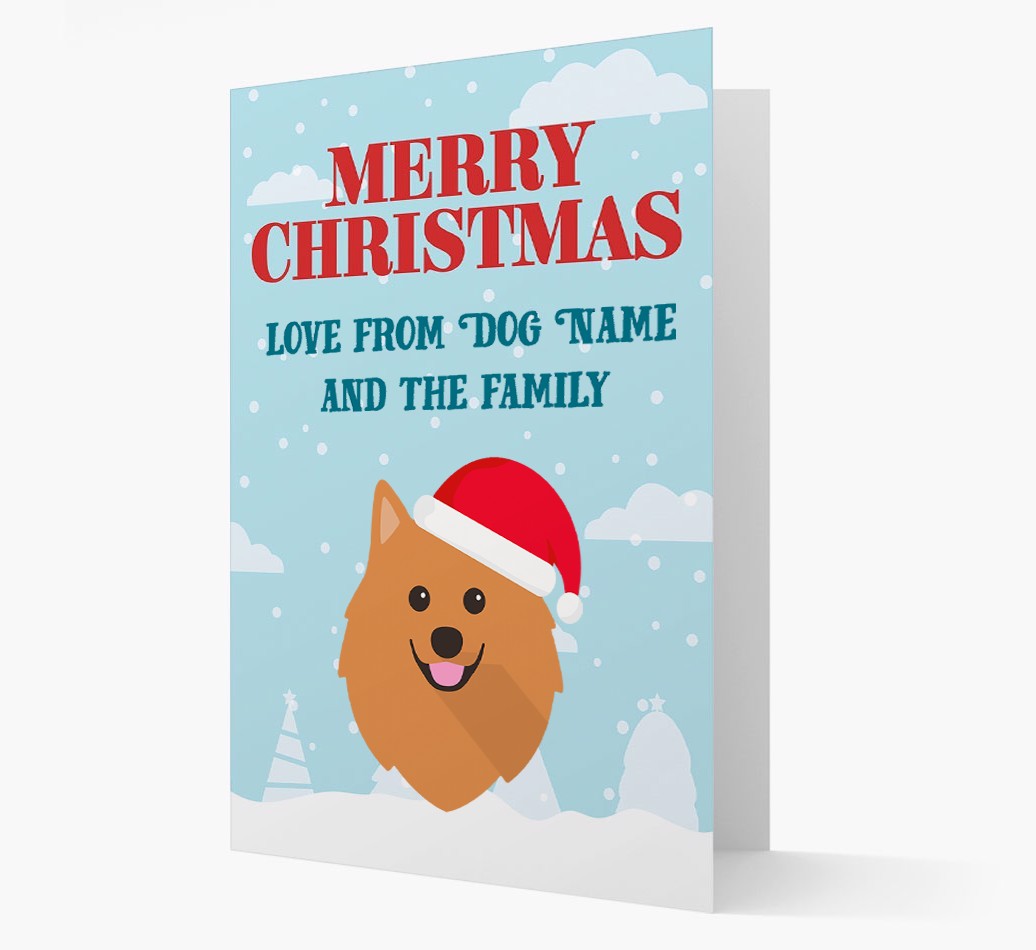 Love From the Family: Personalised {breedFullName} Christmas Card
