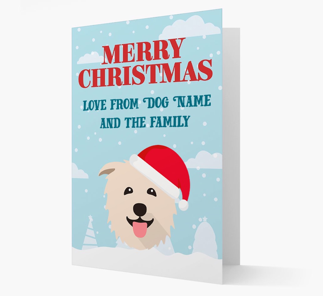 Love From the Family: Personalised {breedFullName} Christmas Card