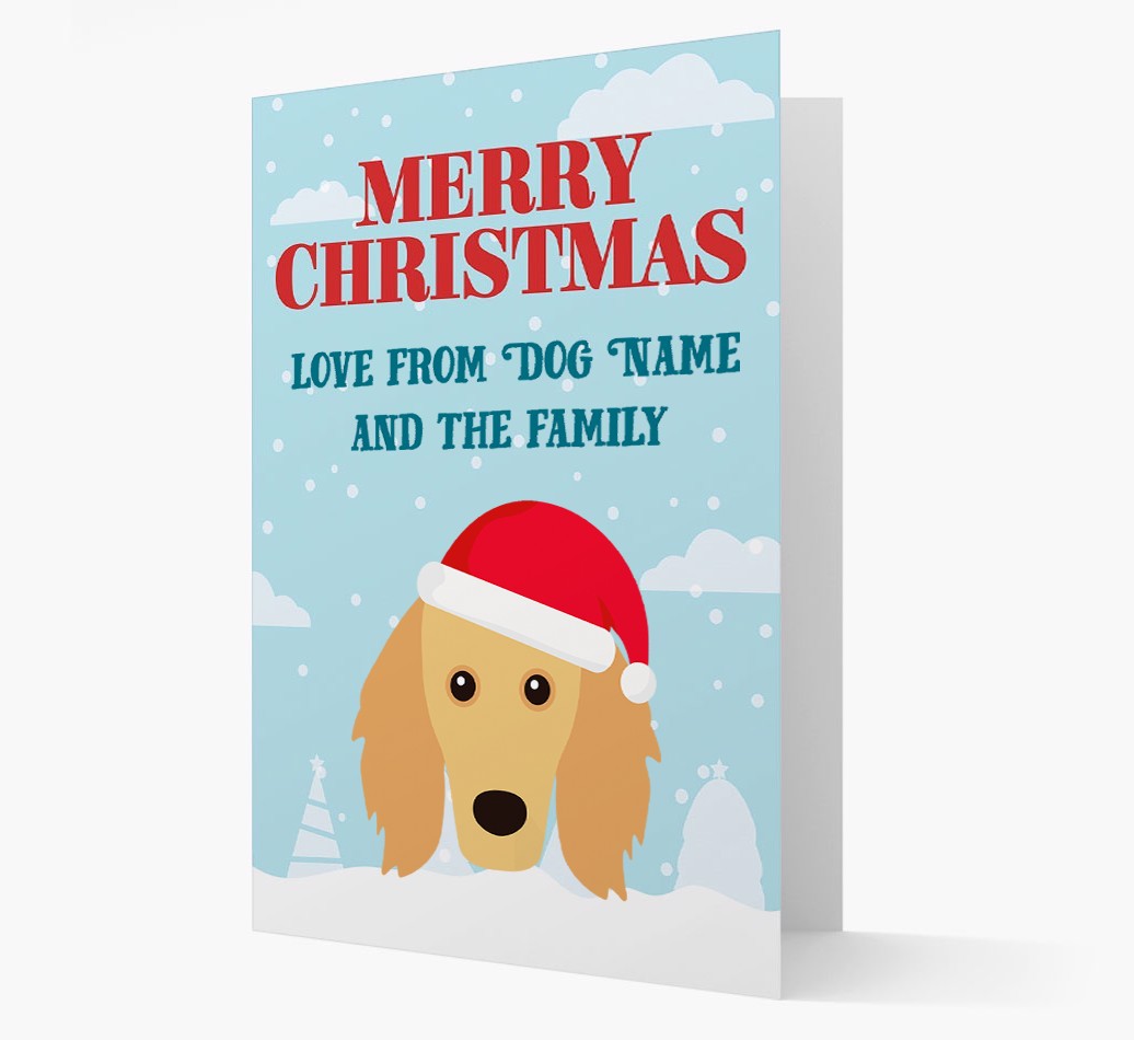 Love From the Family: Personalized {breedFullName} Christmas Card
