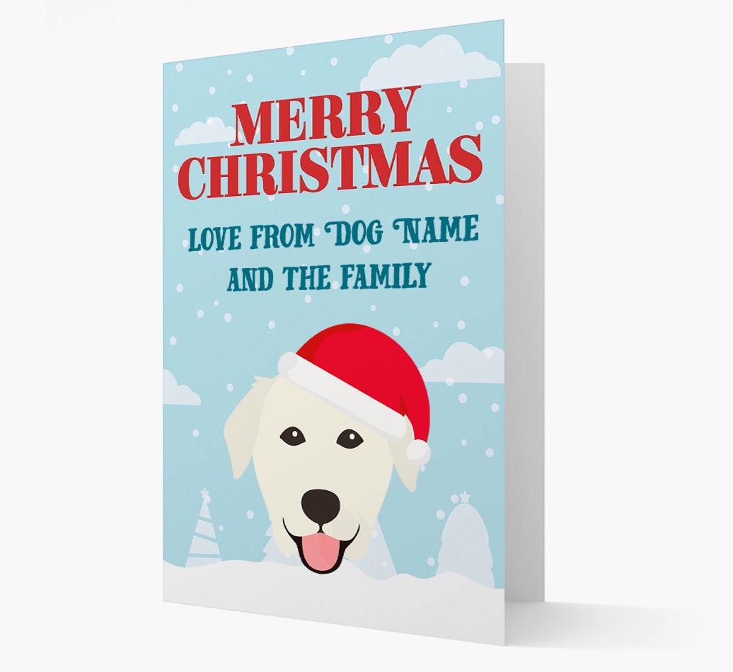 Love From the Family: Personalised {breedFullName} Christmas Card