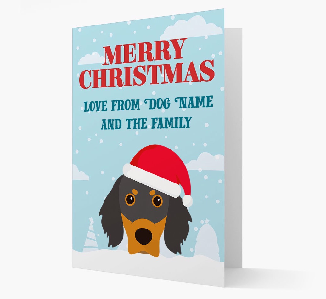 Love From the Family: Personalized {breedFullName} Christmas Card