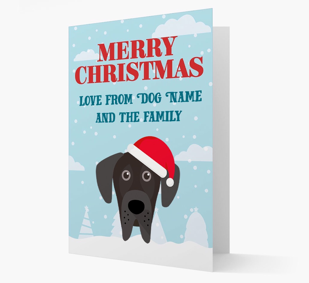 Love From the Family: Personalized {breedFullName} Christmas Card