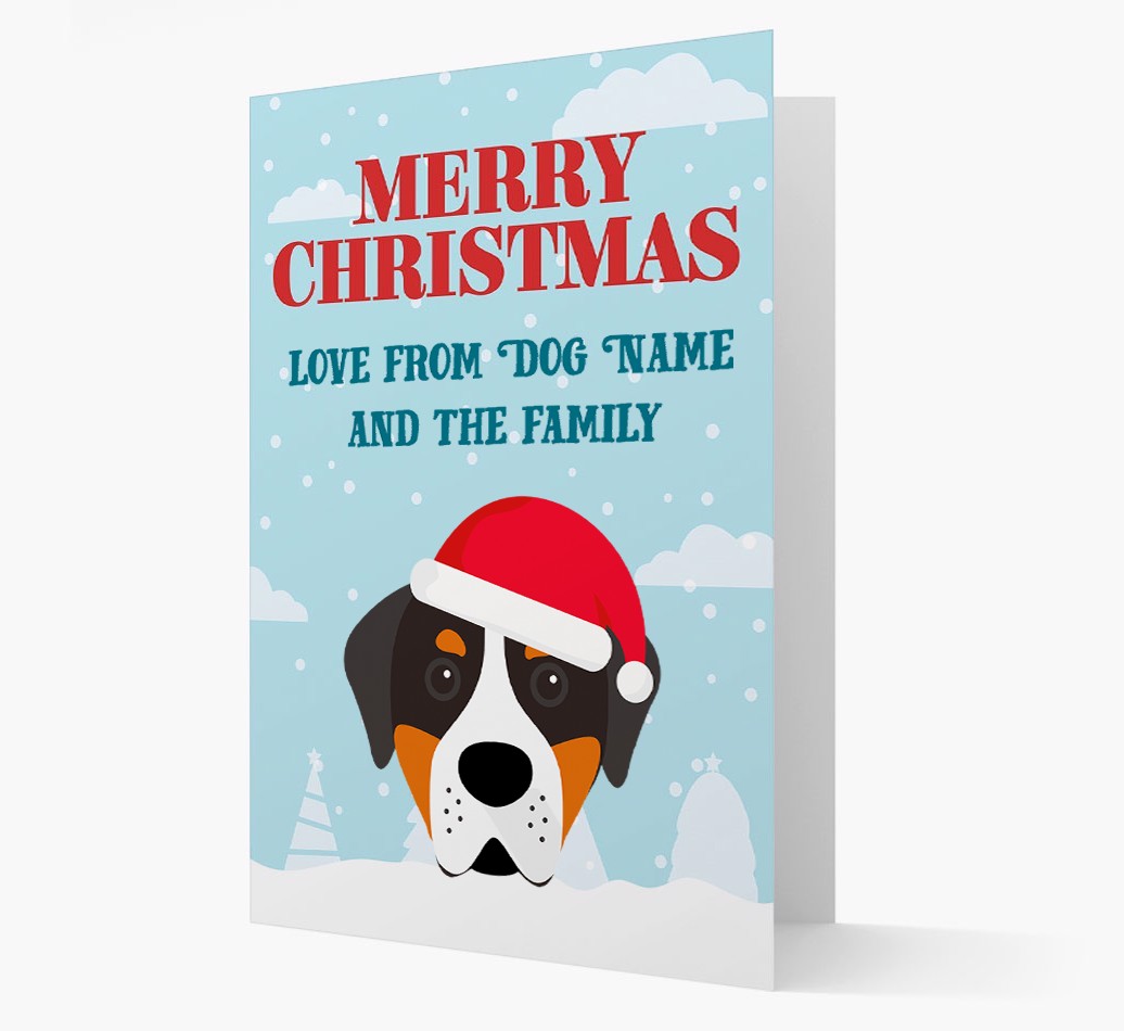 Love From the Family: Personalized {breedFullName} Christmas Card