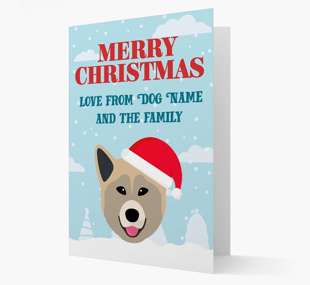 Love From the Family: Personalised {breedFullName} Christmas Card