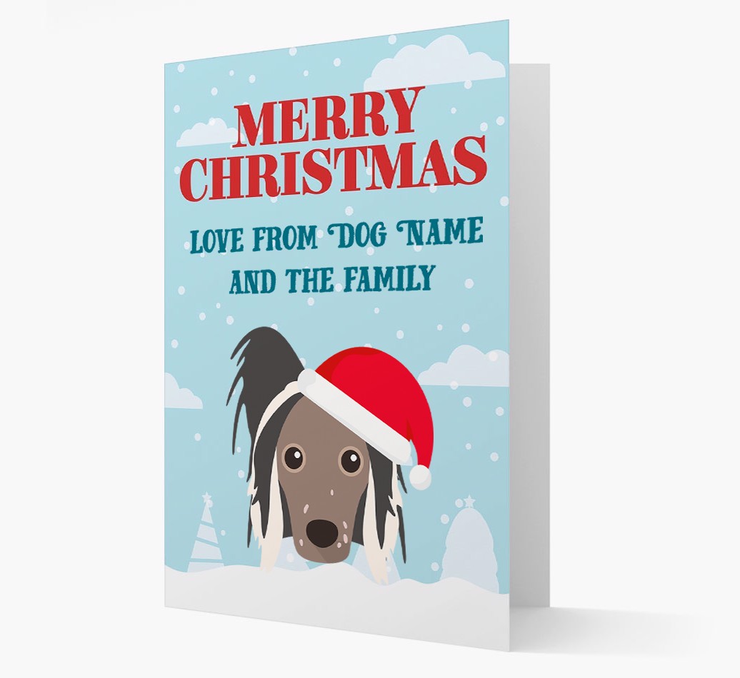 Love From the Family: Personalized {breedFullName} Christmas Card