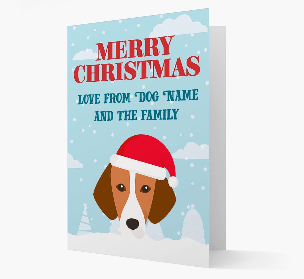 Love From the Family: Personalised {breedFullName} Christmas Card