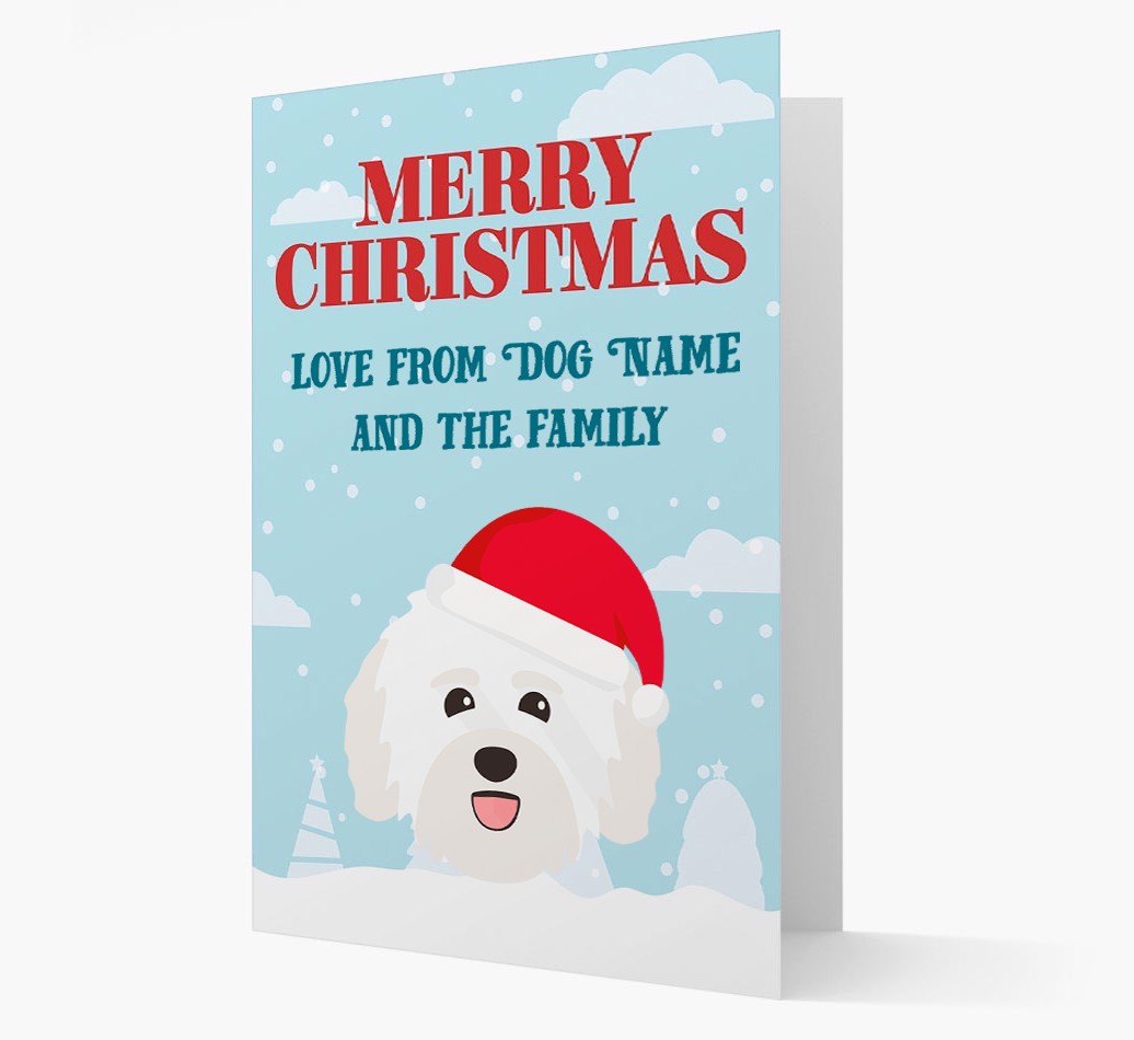 Love From the Family: Personalized {breedFullName} Christmas Card