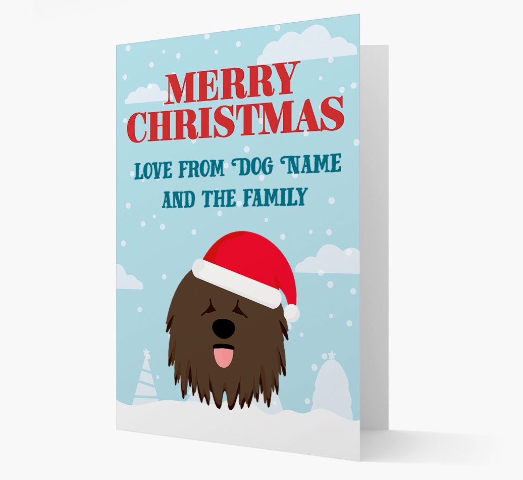 Love From the Family: Personalized {breedFullName} Christmas Card