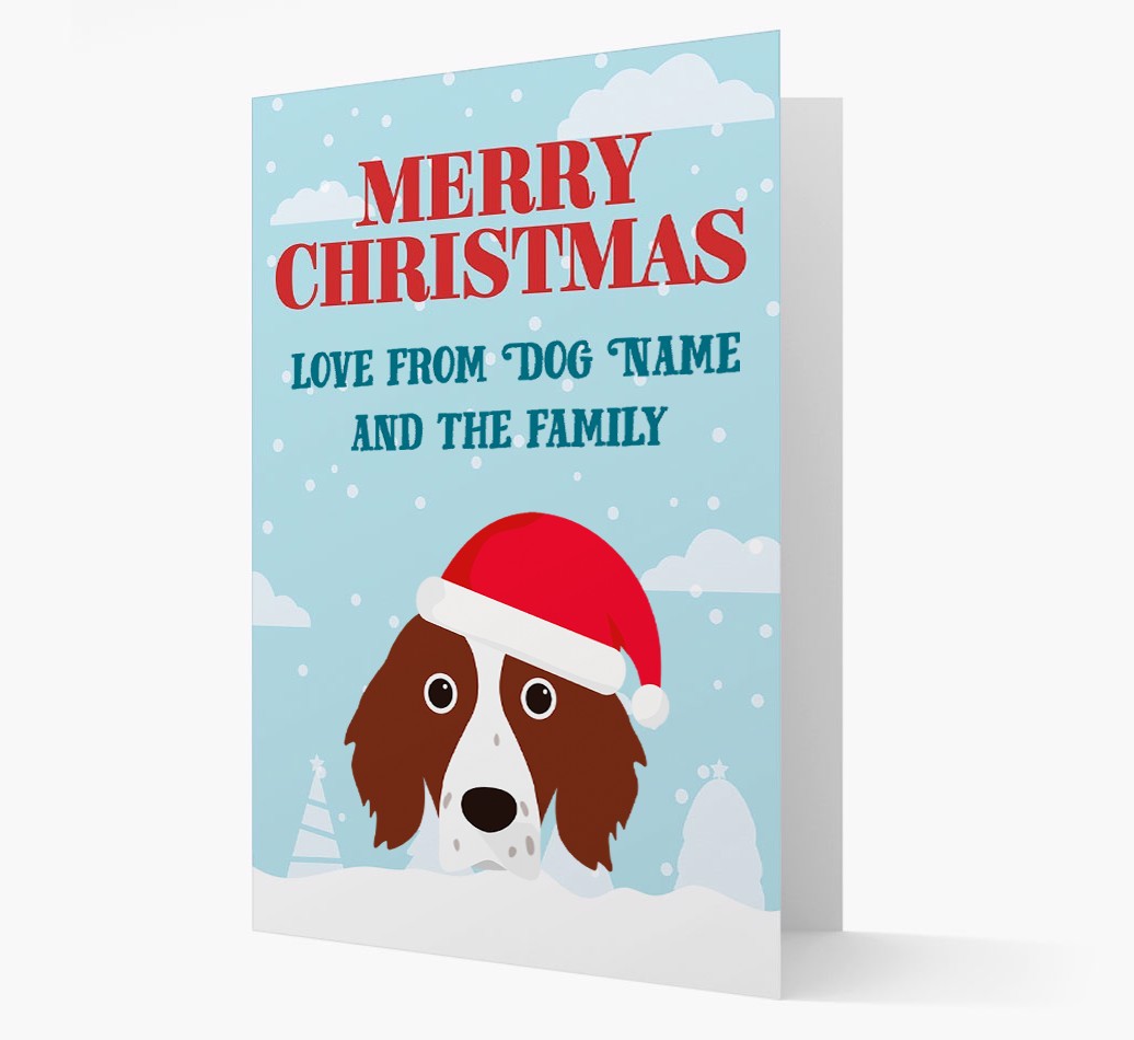 Love From the Family: Personalised {breedFullName} Christmas Card