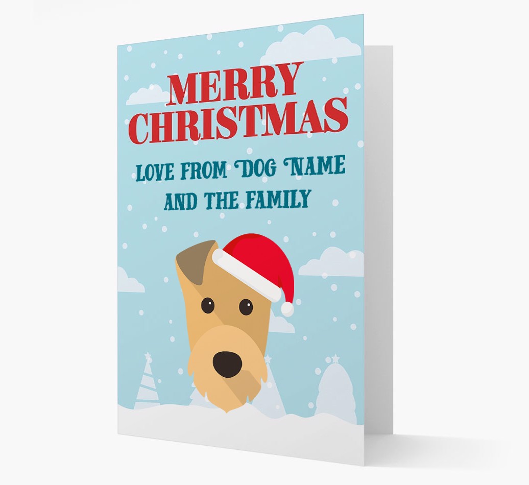Love From the Family: Personalized {breedFullName} Christmas Card