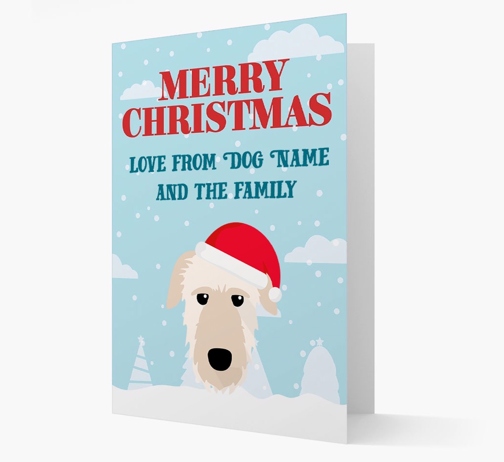Love From the Family: Personalized {breedFullName} Christmas Card
