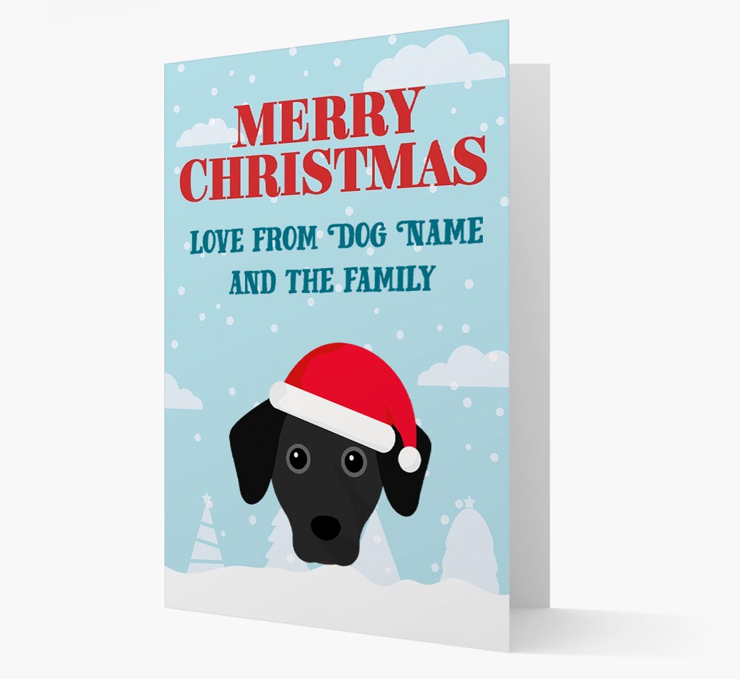 Love From the Family: Personalized {breedFullName} Christmas Card