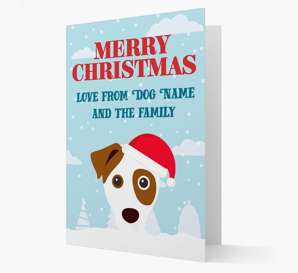 Love From the Family: Personalized {breedFullName} Christmas Card