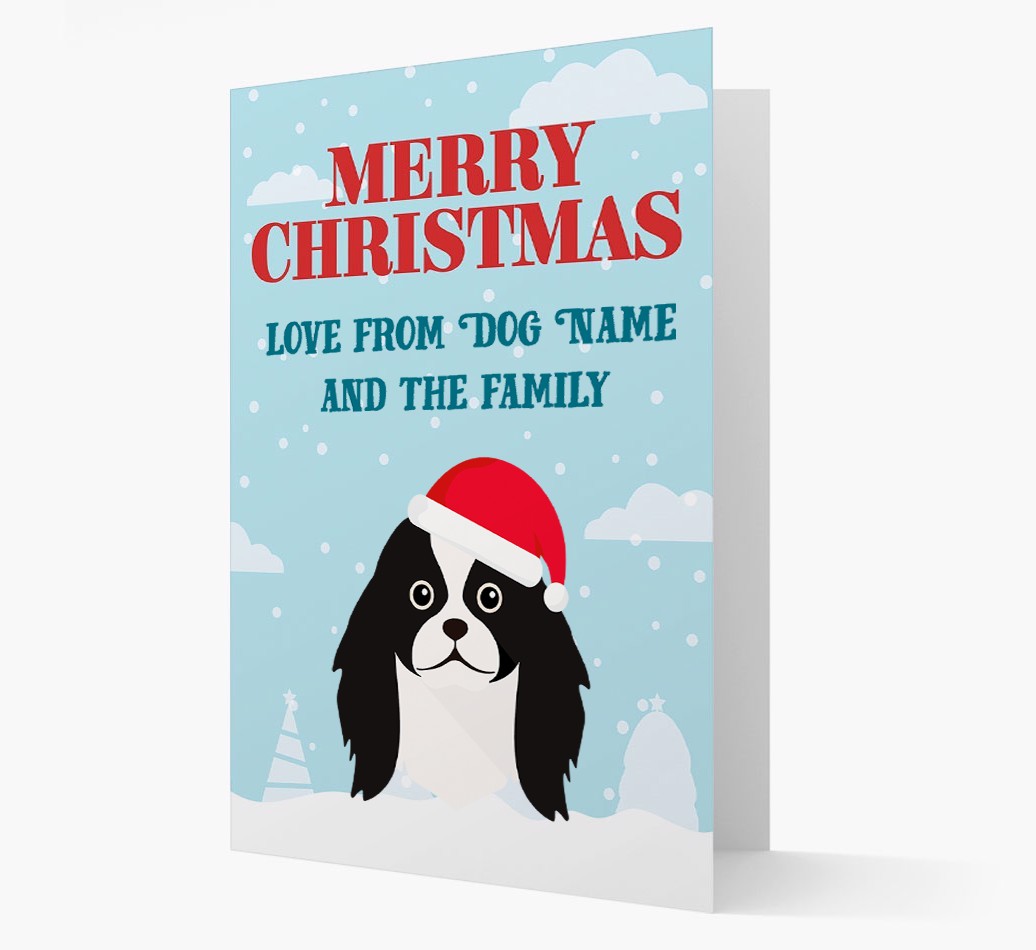 Love From the Family: Personalized {breedFullName} Christmas Card
